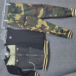 Make A Wish Jacket Pant Set Children's Size Small, Tank Faded Glory Size 6-6X